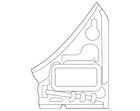 Genuine Mazda Quarter Panel Extension TK48-71-4A1 New. Price: $63.71.