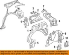 Gm Oem 19-23 Blazer Quarter Panel Structure-inner Brace 84106743 New. Price: $37.20.