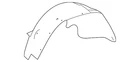 Genuine Mercedes-benz Quarter Panel Splash Shield 465-880-41-01 New. Price: $152.10.
