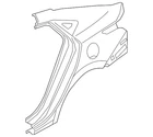 Genuine Hyundai Quarter Panel 71504-J0C00 New. Price: $993.76.