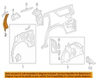 Gm Oem 18-23 Traverse Quarter Panel Structure-inner Brace 23208402 New. Price: $89.21.