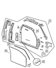 Genuine Mopar Quarter Panel Right 55359506AD Qty 1 New. Price: $421.45.