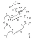 2014-18 Jeep Cherokee Wheel Flare Molding Left Rear Oem# 68210317AC New. Price: $167.83.