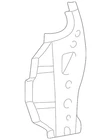 Genuine Toyota Quarter Panel 61711-52050 New. Price: $36.46.