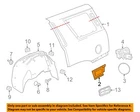 Gm Oem 15-20 Escalade Quarter Panel Components-lower Extn 22786547 New. Price: $53.96.