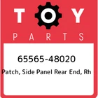 65565-48020 Toyota Patch, Side Panel Rear End, Rh 6556548020, New Genuine Oem. Price: $21.11.