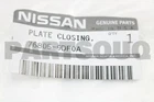 768059DF0A Genuine Nissan Plate-drafter 76805-9DF0A New. Price: $27.25.