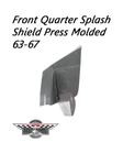1963-67 -corvette- Front Quarter Panel Splash Shields -driver- Custom Fiberglass New. Price: $200.00.