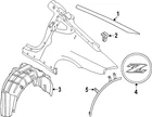 Genuine Nissan Quarter Panel Splash Shield 76749-6GP0C New. Price: $181.55.