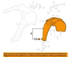 Gm Oem 19-23 XT4 Quarter Panel Components-wheelhouse Liner 84557832 New. Price: $176.02.