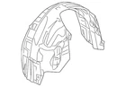 Genuine Ford Fender Splash Shield BG1Z-16102-A New. Price: $126.93.