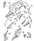 Genuine Mopar Quarter Inner Lower Extension Left 5067327AA New. Price: $32.28.