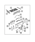 Genuine Mopar Box Side Brace Left 68044433AA New. Price: $35.96.