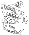 Genuine Mopar Deck Opening Panel Reinforcement 5014462AD New. Price: $96.98.