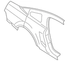Genuine Ford Quarter Panel 5R3Z-6327841-AA New. Price: $1430.60.