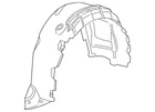 Genuine Gm Passenger Side Rear Wheelhouse Liner 23208845 New. Price: $128.19.