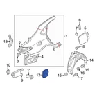 For Infiniti Q50 2021-2024 768042DZ0A Rear Right Quarter Panel Vent New. Price: $108.31.