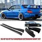 Fits Subaru Impreza Wrx Sti Cs Side Skirt Rear Extension Kit Twisted 02-07 New. Price: $396.62.