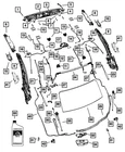 Genuine Mopar Folding Top Mounting Plate Bracket Right 5115154AB New. Price: $74.15.